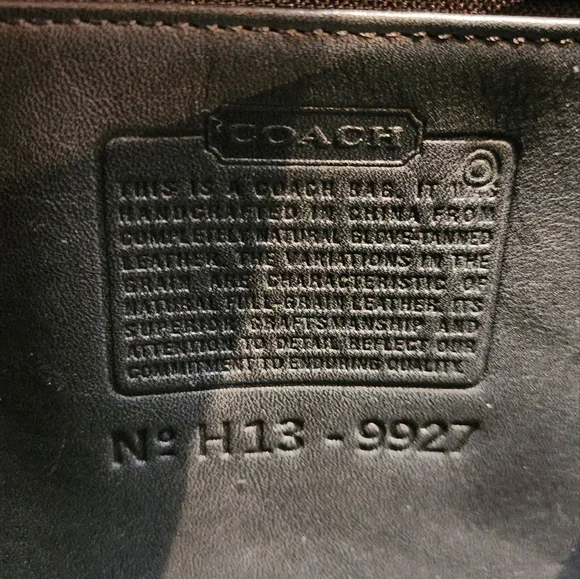 SOLD Vintage Coach Black/Brass Willis #9927 - Picture 10 of 17